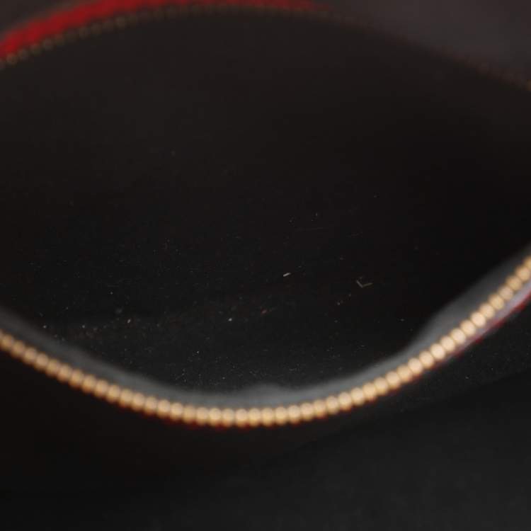 Pre Owned Louis Vuitton Red Epi Leather Noe Bag