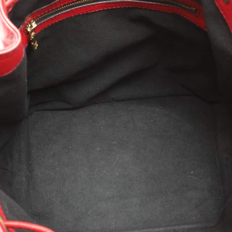 Pre Owned Louis Vuitton Red Epi Leather Noe Bag
