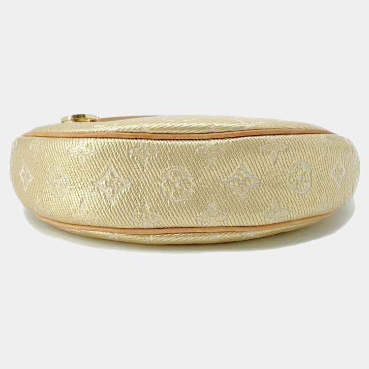 Pre Owned Louis Vuitton Loop Gold Monogram Laminated Jacquard Hobo Bag