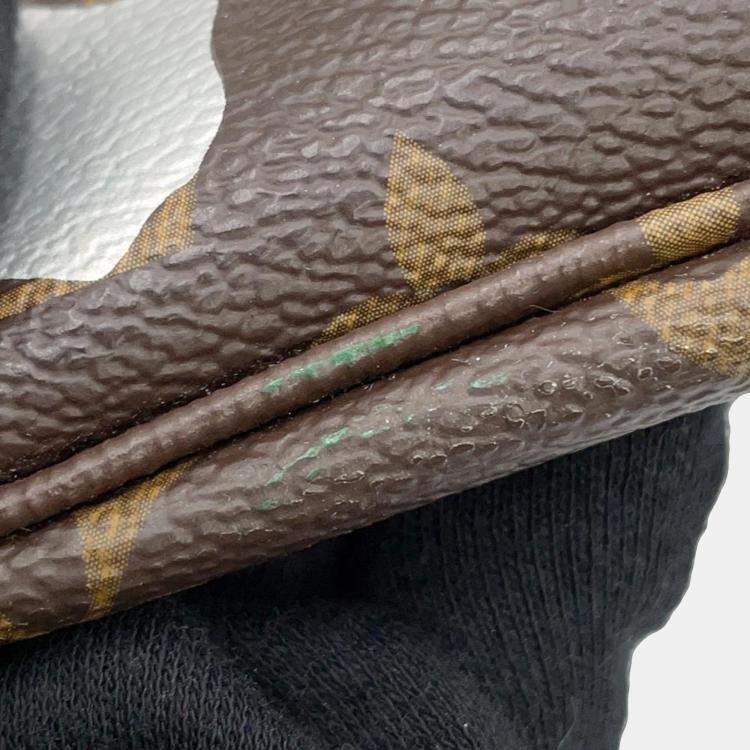 Pre Owned Louis Vuitton Noir/Gold/Silver Monogram Neverfull MM Tote Bag