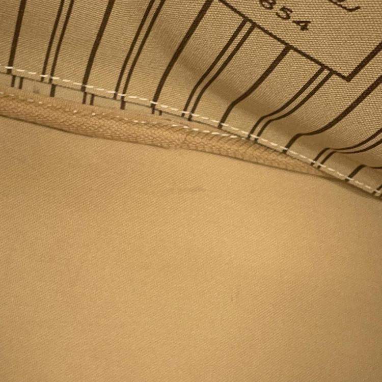Pre Owned Louis Vuitton Noir/Gold/Silver Monogram Neverfull MM Tote Bag
