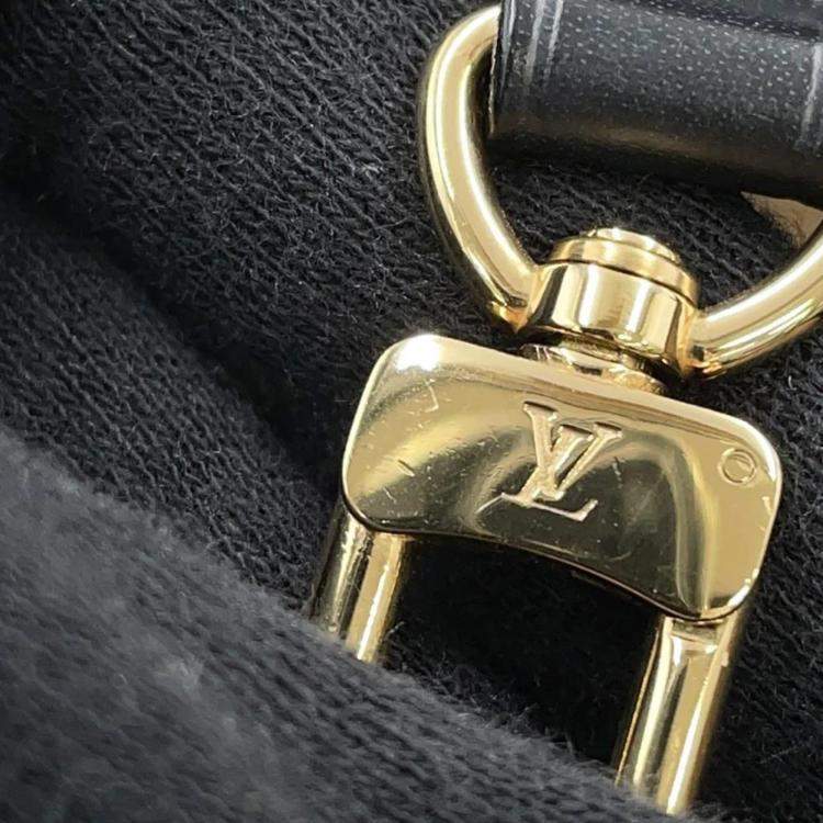 Pre Owned Louis Vuitton Noir/Gold/Silver Monogram Neverfull MM Tote Bag