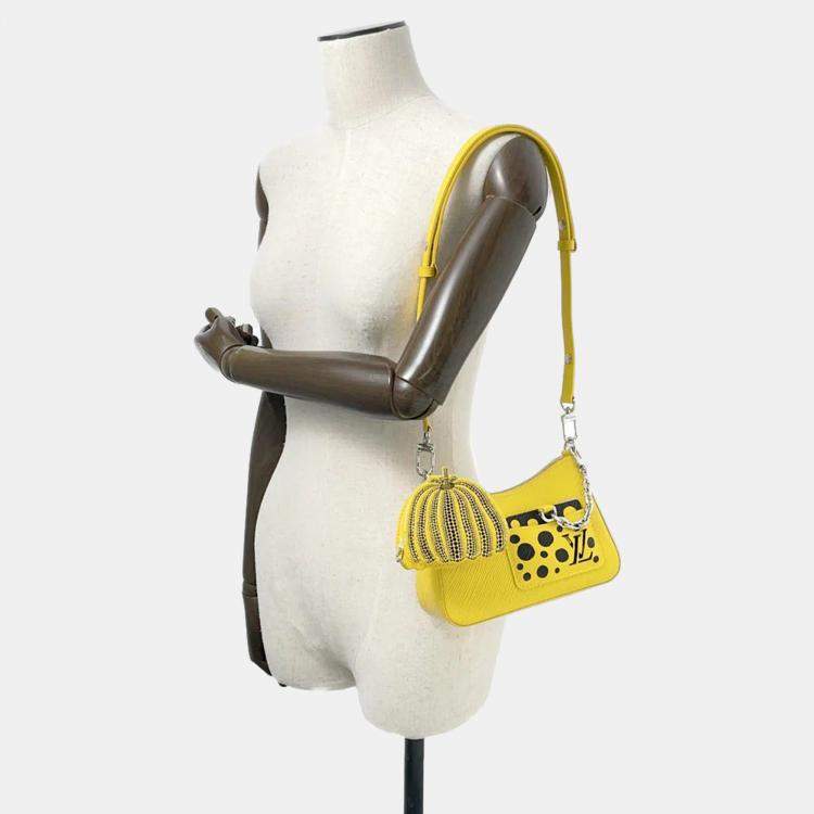 Pre Owned Louis Vuitton Jaune Epi Leather Malelini LV x YK Shoulder Bag