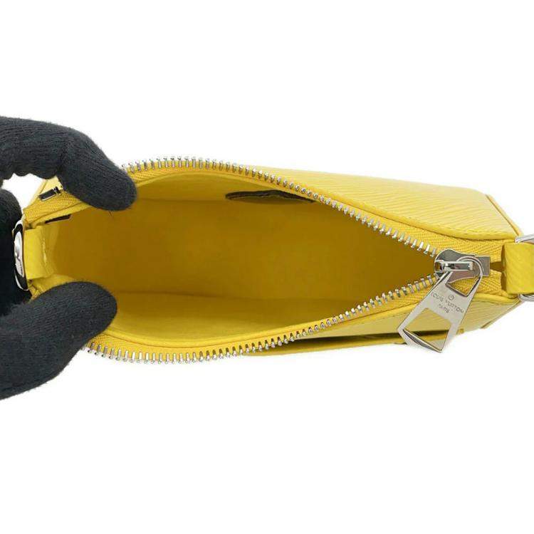 Pre Owned Louis Vuitton Jaune Epi Leather Malelini LV x YK Shoulder Bag