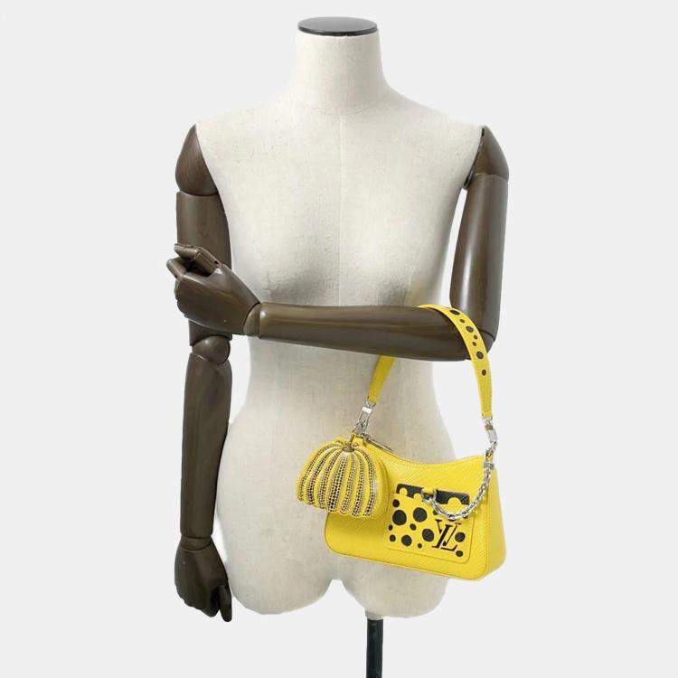 Pre Owned Louis Vuitton Jaune Epi Leather Malelini LV x YK Shoulder Bag