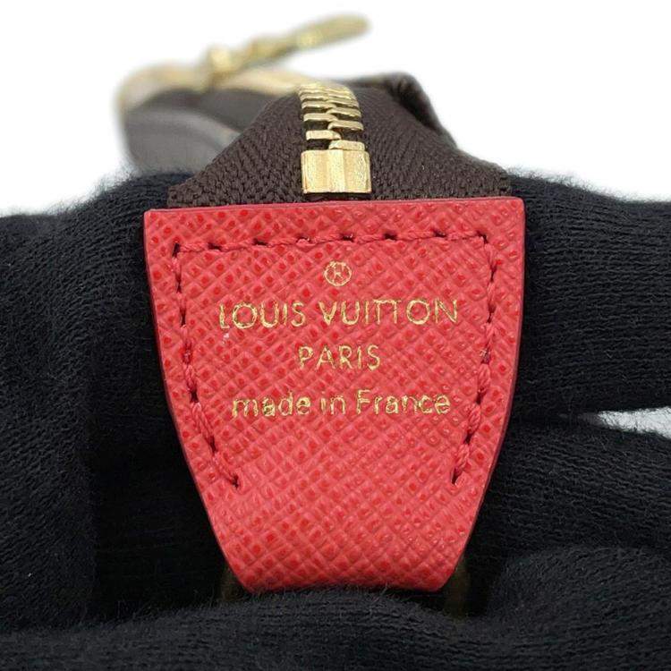 Pre Owned Louis Vuitton Mini Pochette Accessoires Brown Monogram