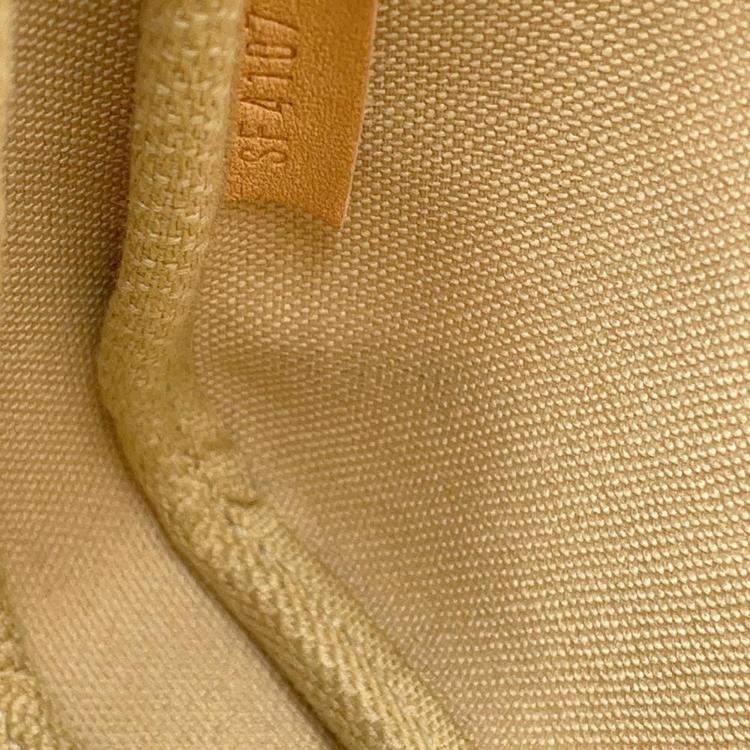 Pre Owned Louis Vuitton Beige Damier Azur Canvas Mini Pochette Accessoires Shoulder Bag