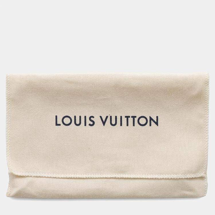 Pre Owned Louis Vuitton Beige Damier Azur Canvas Mini Pochette Accessoires Shoulder Bag