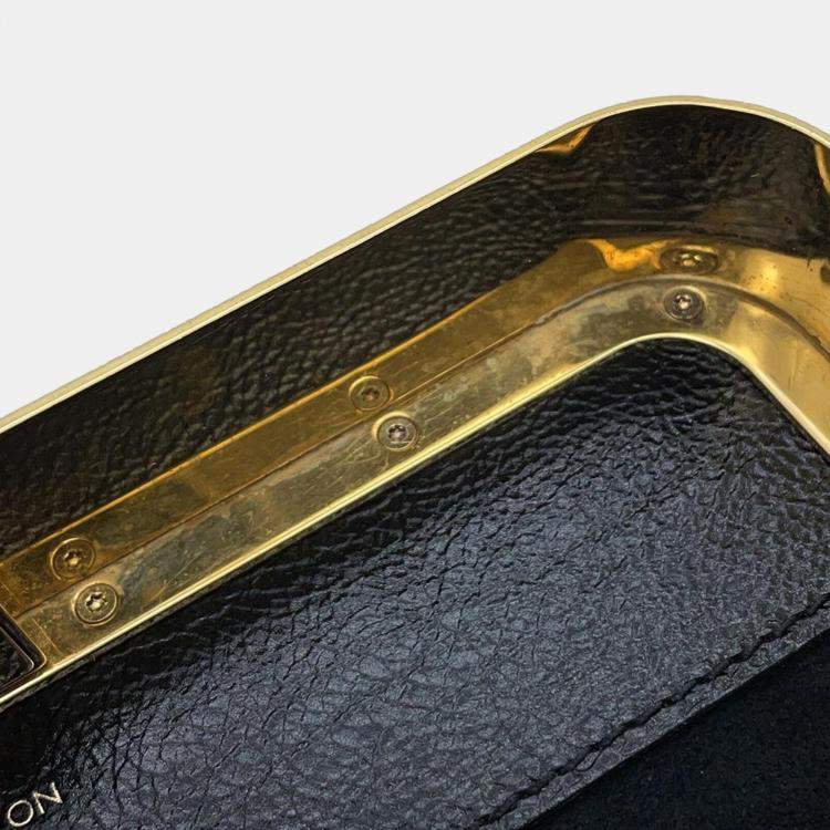 Pre Owned Louis Vuitton Bruschko Ew Noir Monogram Art Deco Coin Spyre