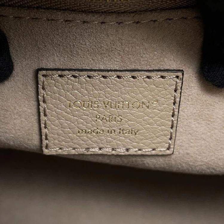 Pre Owned Louis Vuitton Tourterelle Monogram Empreinte Leather PM OnTheGo Tote Bag