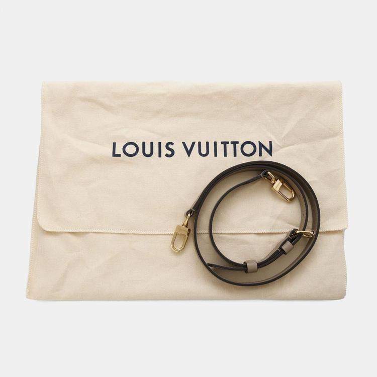 Pre Owned Louis Vuitton Tourterelle Monogram Empreinte Leather PM OnTheGo Tote Bag