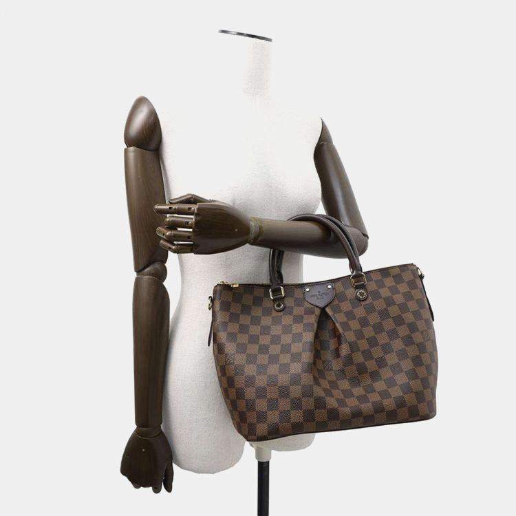Pre Owned Louis Vuitton Siena Red Damier Ebene Canvas Size Pm