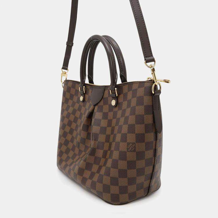 Pre Owned Louis Vuitton Siena Red Damier Ebene Canvas Size Pm