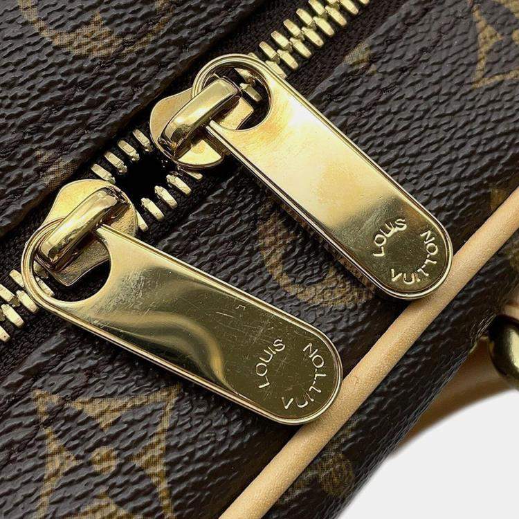 Pre Owned Louis Vuitton Beige Monogram Canvas PM Manhattan Shoulder Bag