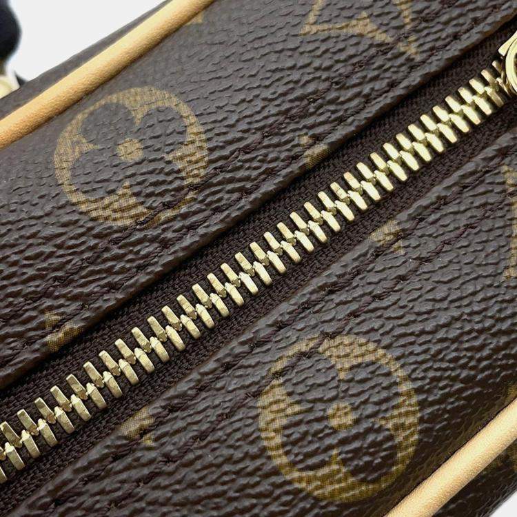 Pre Owned Louis Vuitton Beige Monogram Canvas PM Manhattan Shoulder Bag