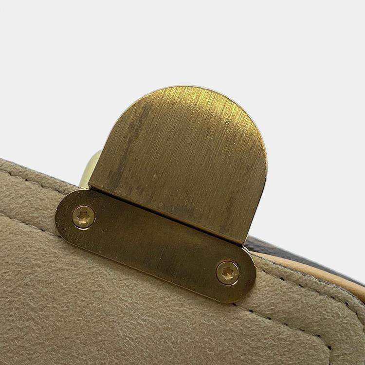 Pre Owned Louis Vuitton Beige Monogram Canvas PM Manhattan Shoulder Bag
