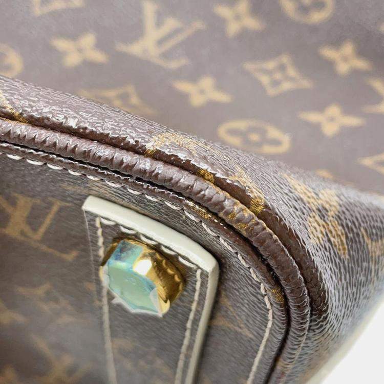 Pre Owned Louis Vuitton Lock It Brown Monogram Shiny