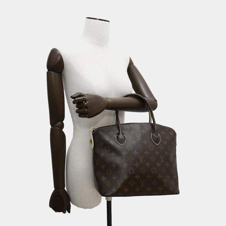 Pre Owned Louis Vuitton Lock It Brown Monogram Shiny