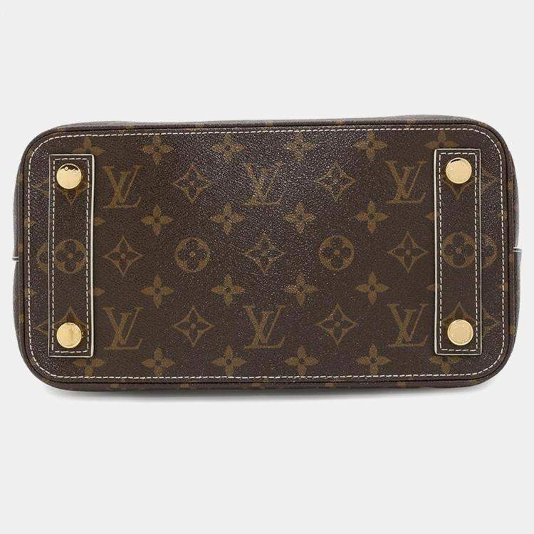 Pre Owned Louis Vuitton Lock It Brown Monogram Shiny