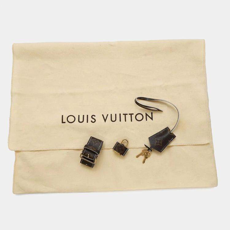 Pre Owned Louis Vuitton Lock It Brown Monogram Shiny