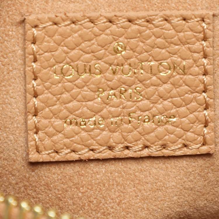 Pre Owned Louis Vuitton Bicolor Giant Monogram Empreinte Leather Nano Speedy Bag