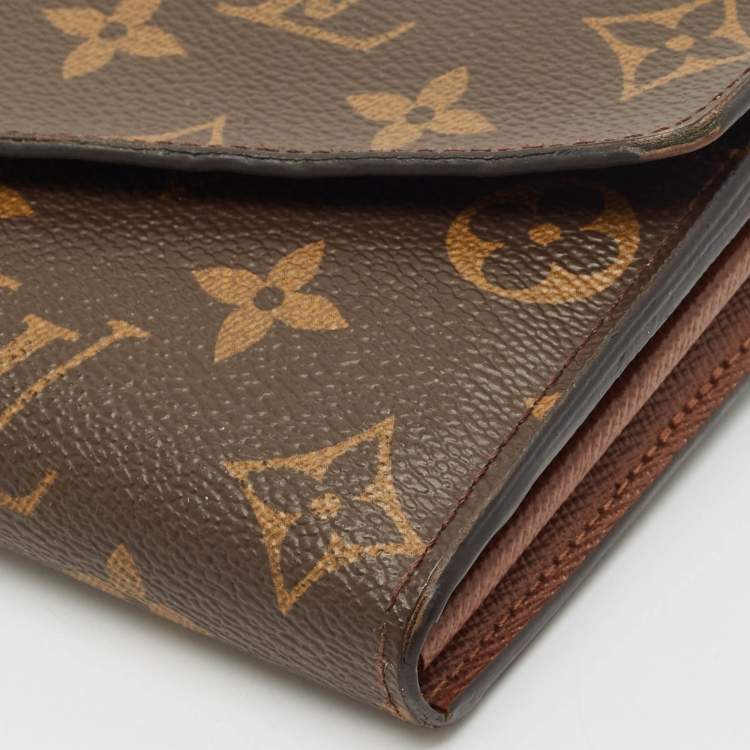 Pre Owned Louis Vuitton Monogram Canvas Sarah Wallet