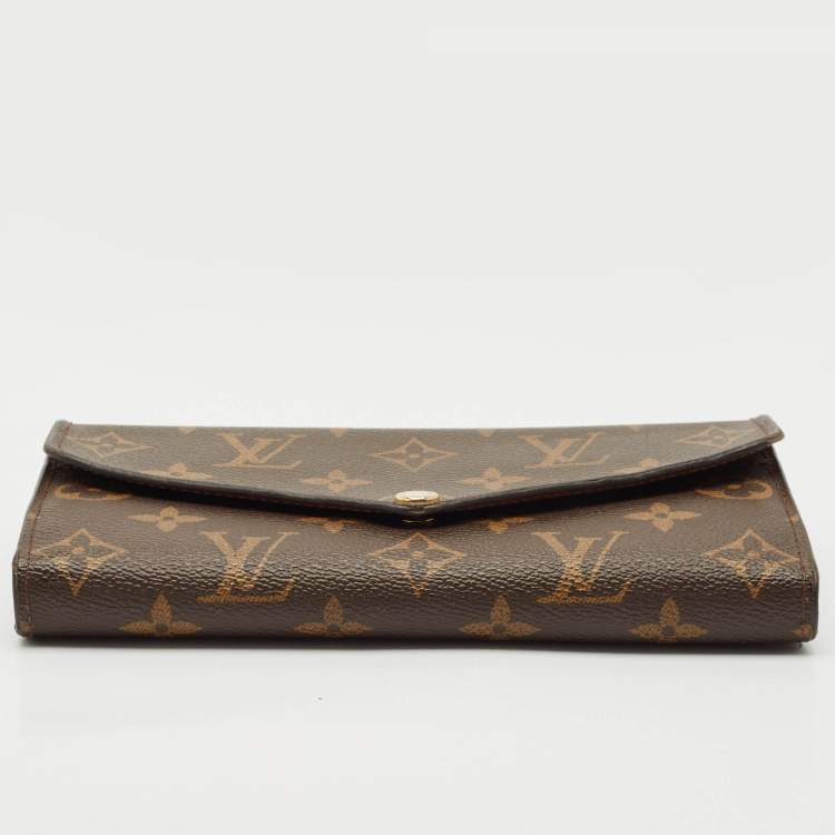 Pre Owned Louis Vuitton Monogram Canvas Sarah Wallet