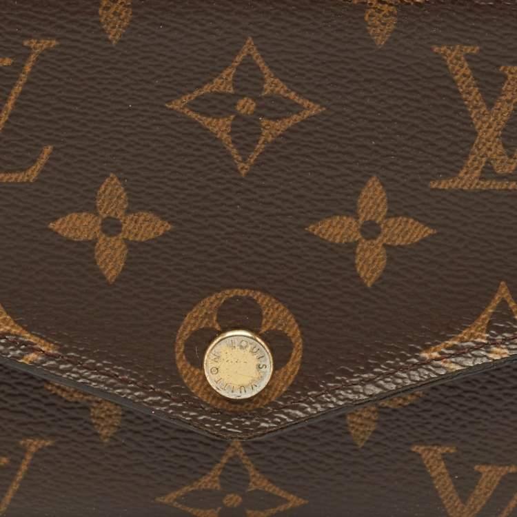 Pre Owned Louis Vuitton Monogram Canvas Sarah Wallet