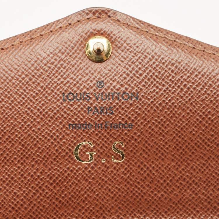 Pre Owned Louis Vuitton Monogram Canvas Sarah Wallet