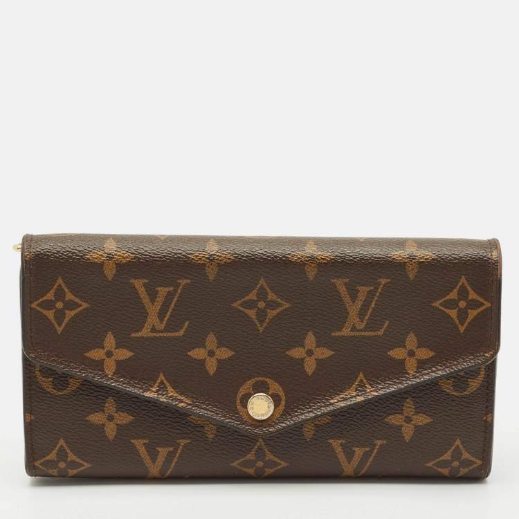 Pre Owned Louis Vuitton Monogram Canvas Sarah Wallet