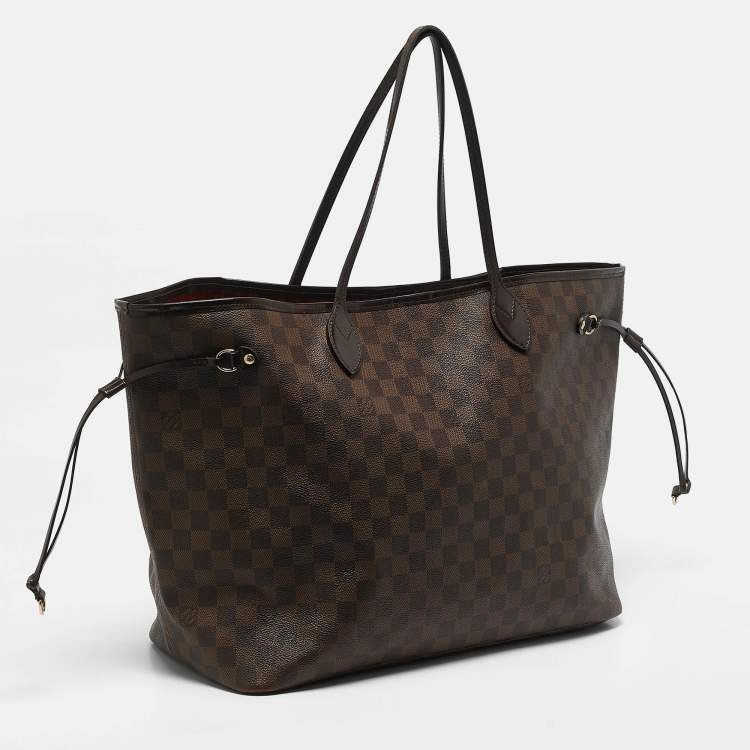 Pre Owned Louis Vuitton Damier Ebene Canvas Neverfull GM Bag