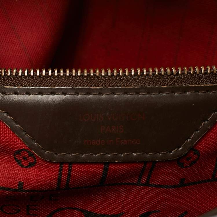 Pre Owned Louis Vuitton Damier Ebene Canvas Neverfull GM Bag