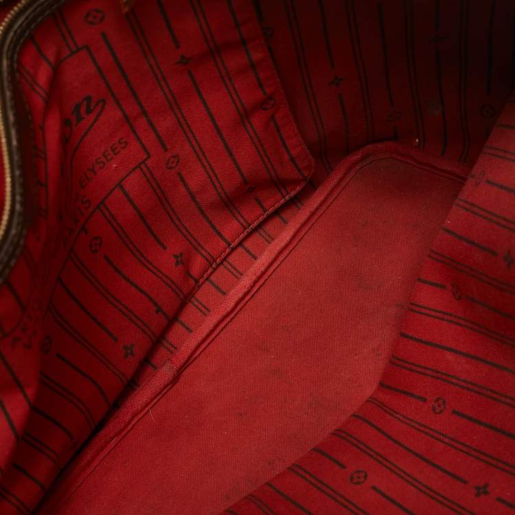 Pre Owned Louis Vuitton Damier Ebene Canvas Neverfull GM Bag