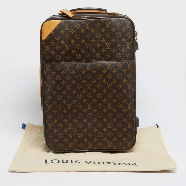Pre Owned Louis Vuitton Monogram Canvas Pegase 55 Luggage