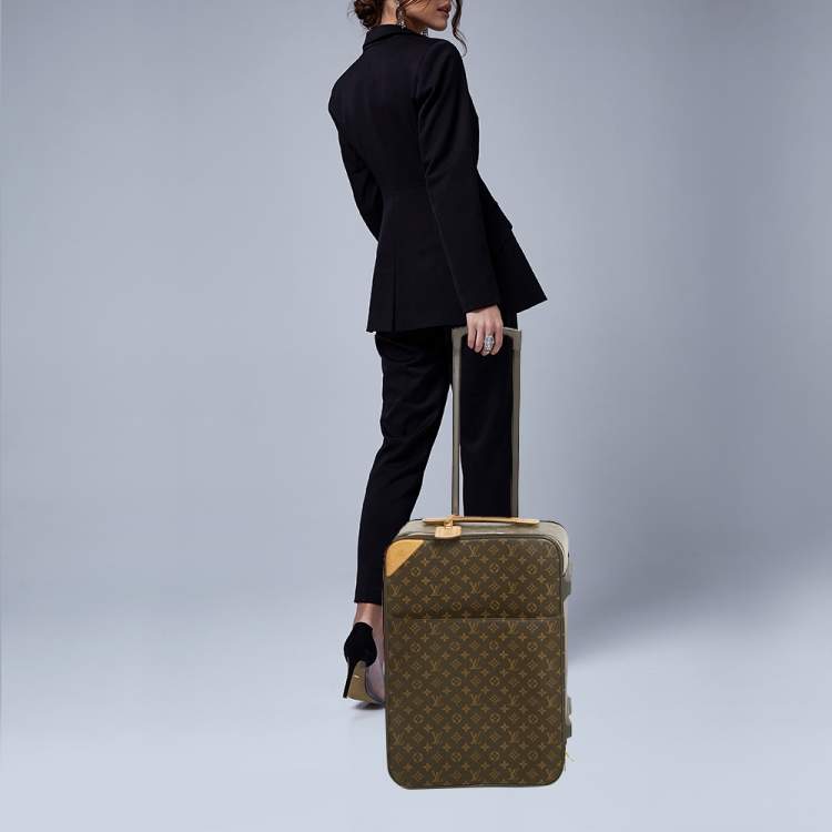 Pre Owned Louis Vuitton Monogram Canvas Pegase 55 Luggage