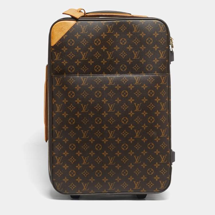 Pre Owned Louis Vuitton Monogram Canvas Pegase 55 Luggage