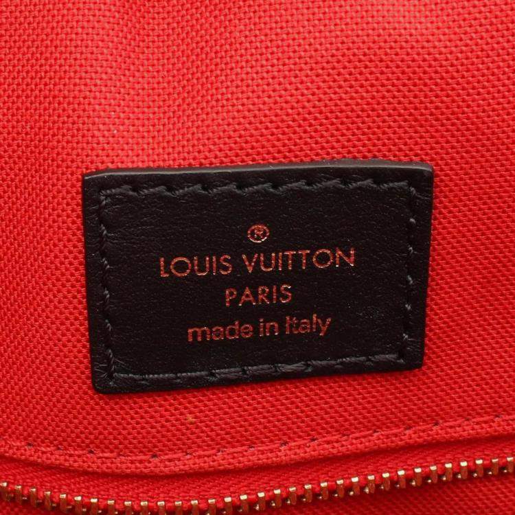 Pre Owned Louis Vuitton Brown Beige Monogram Giant Reverse OnTheGo GM Tote Bag