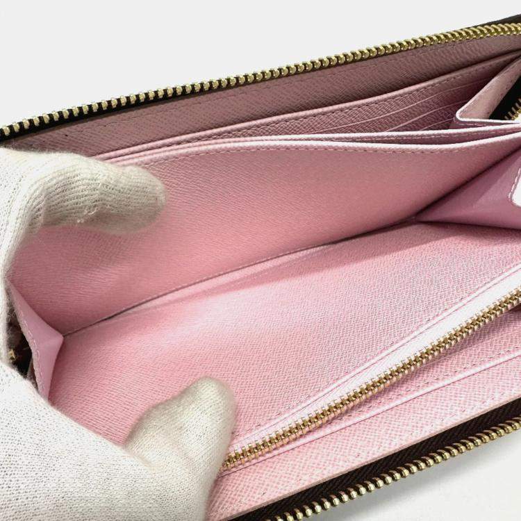 Pre Owned Louis Vuitton Brown Monogram Canvas Takashi Murakami Cherry Blossom Long Zippy Wallet