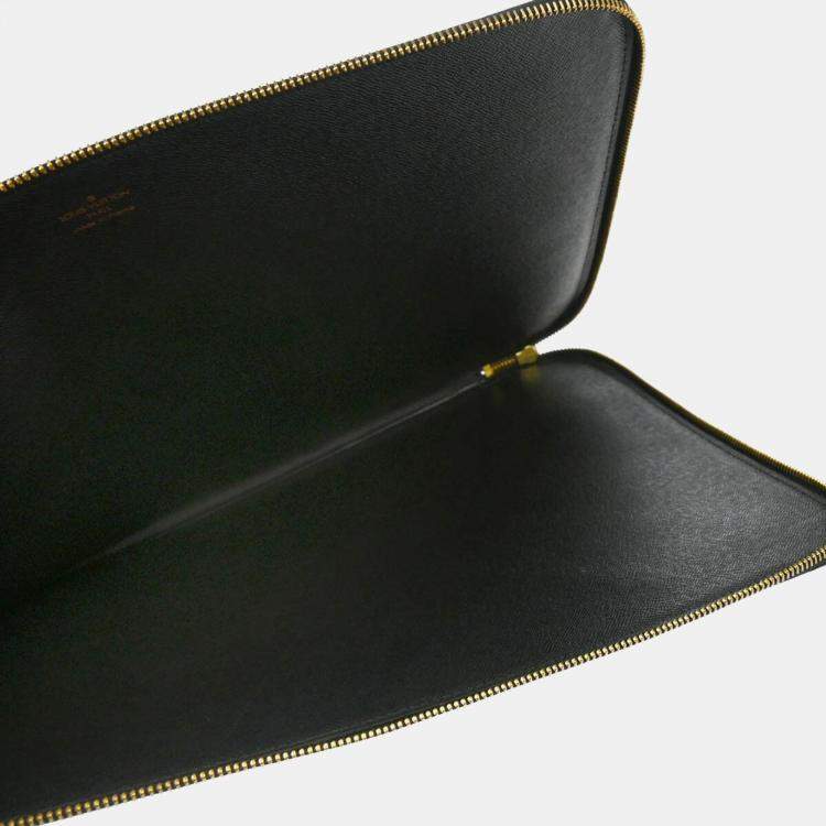 Pre Owned Louis Vuitton Black Epi Leather Documents 38 Business Bag