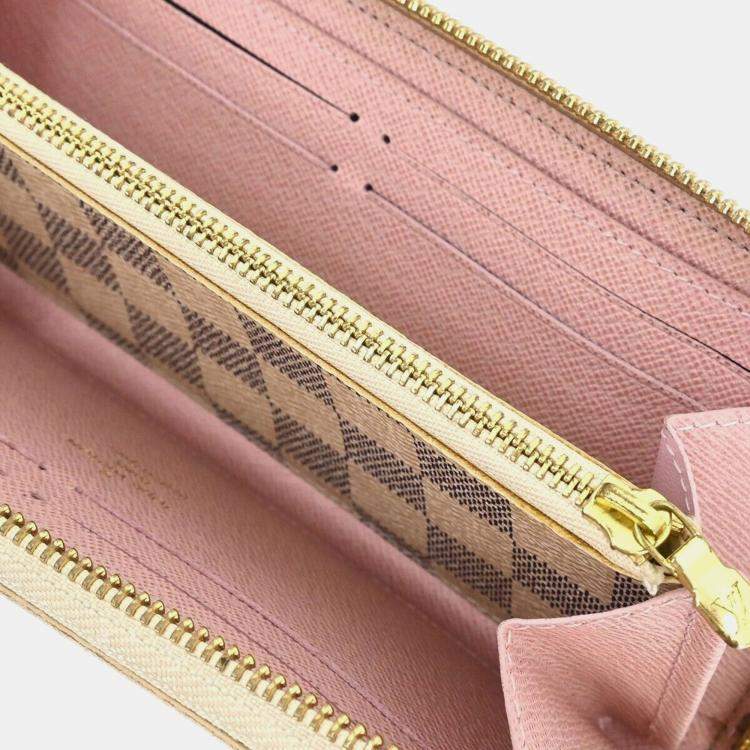 Pre Owned Louis Vuitton Azur Portefeuille Clemence Zippy Wallet
