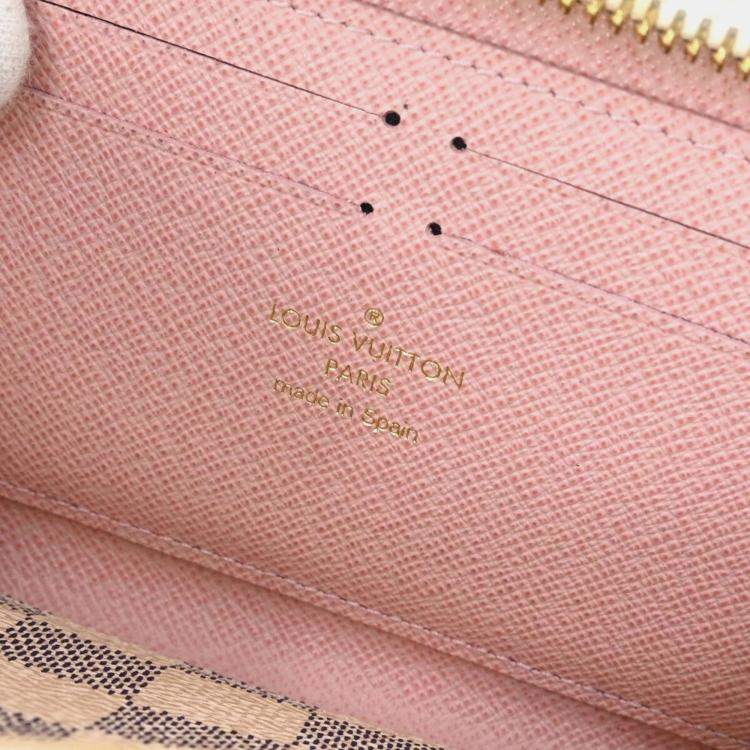 Pre Owned Louis Vuitton Azur Portefeuille Clemence Zippy Wallet