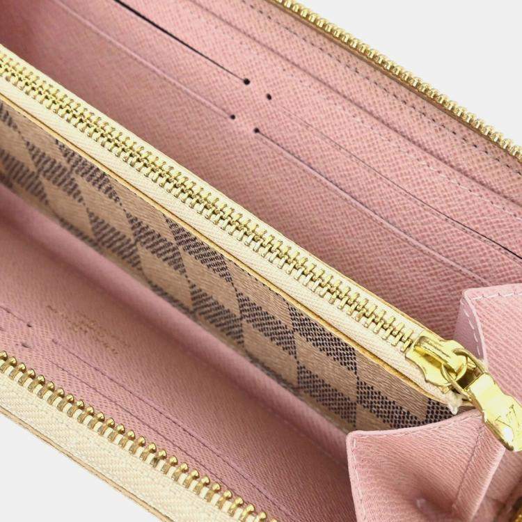 Pre Owned Louis Vuitton Azur Portefeuille Clemence Zippy Wallet