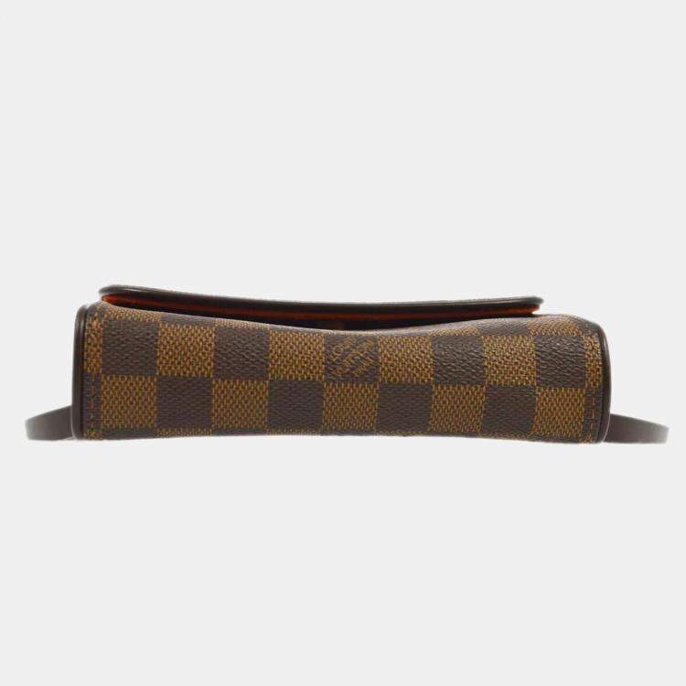 Pre Owned Louis Vuitton Damier Ebene Canvas Pochette Florentine Belt Bum Bag 