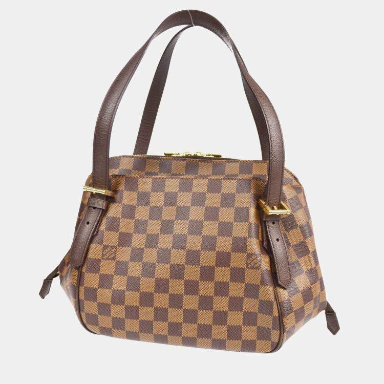 Pre Owned Louis Vuitton Damier Ebene Canvas Belem MM Handbag