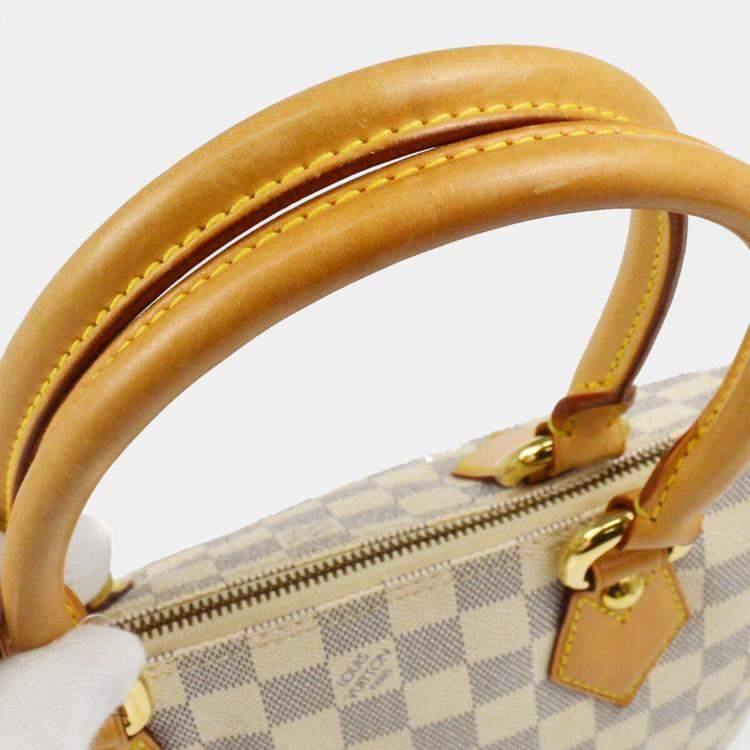 Pre Owned Louis Vuitton Damier Azur Saleya PM Tote Bag