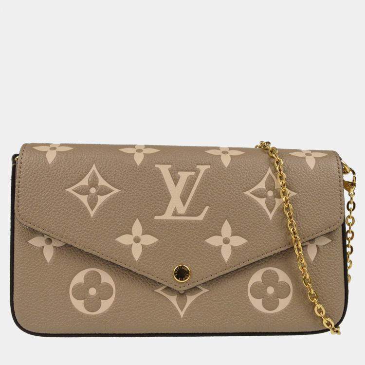 Louis Vuitton Gray Monogram Empreinte Pochette Felicie Shoulder