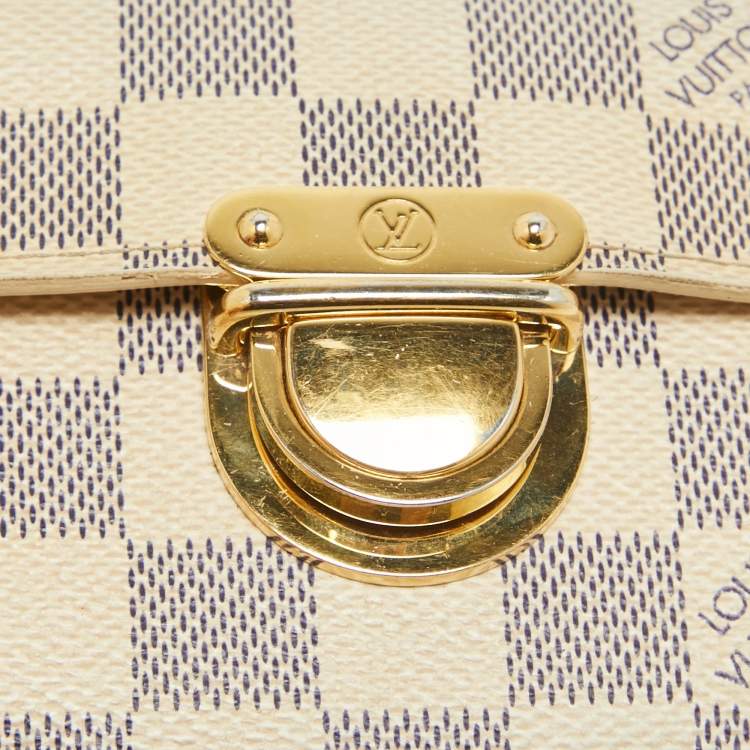 Pre Owned Louis Vuitton Damier Azur Canvas Koala Wallet