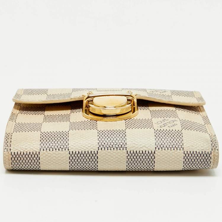 Pre Owned Louis Vuitton Damier Azur Canvas Koala Wallet