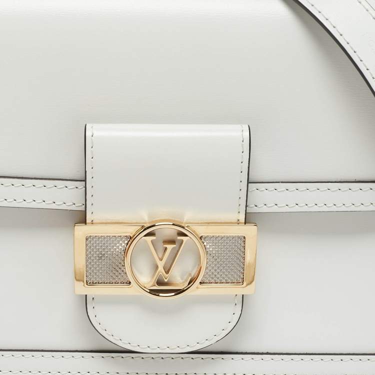 Pre Owned Louis Vuitton Blanc Leather Dauphine Mini Bag