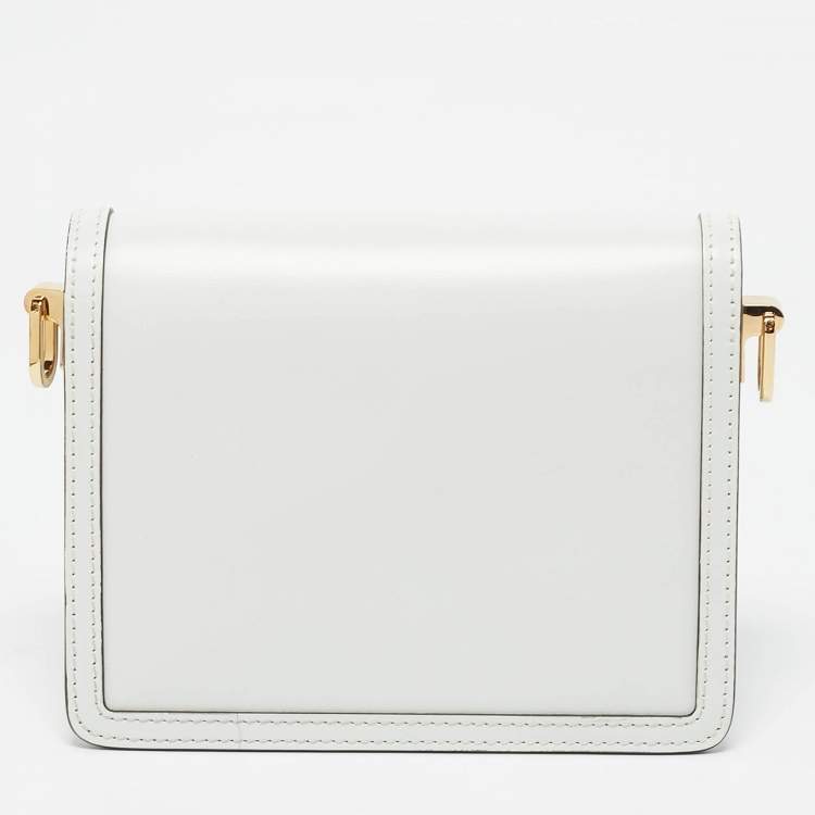 Pre Owned Louis Vuitton Blanc Leather Dauphine Mini Bag